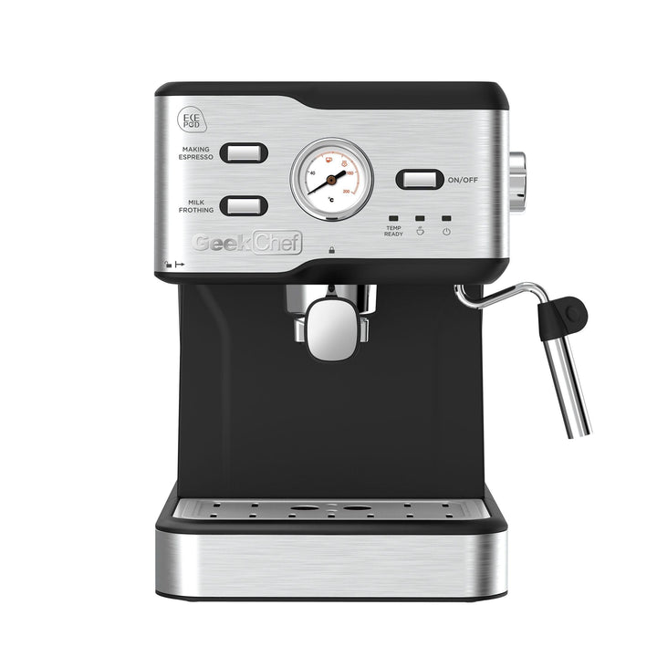 Espresso Machine 20 Bar Pump Pressure Cappuccino Latte Maker Coffee Machine With ESE POD Filter&Milk Frother Steam Wand&thermometer, 1.5L Water Tank, Stainless Steel Espresso Ban On Amazon - Mamofa Global Store