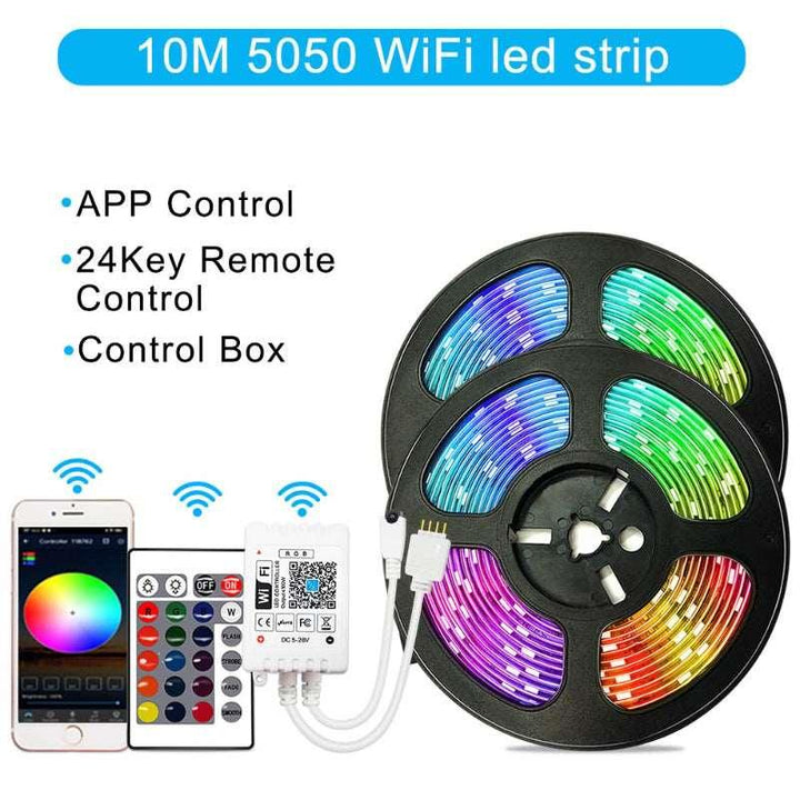 2835 5050 RGB Light Strip Smart WiFi LED - Mamofa Global Store