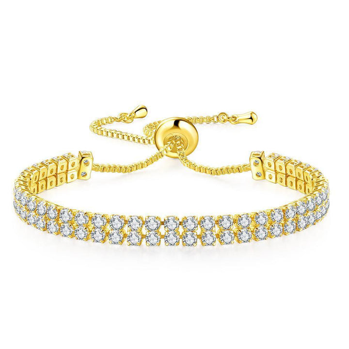 Fashion Double Row Zircon Bracelet For Women - Mamofa Global Store