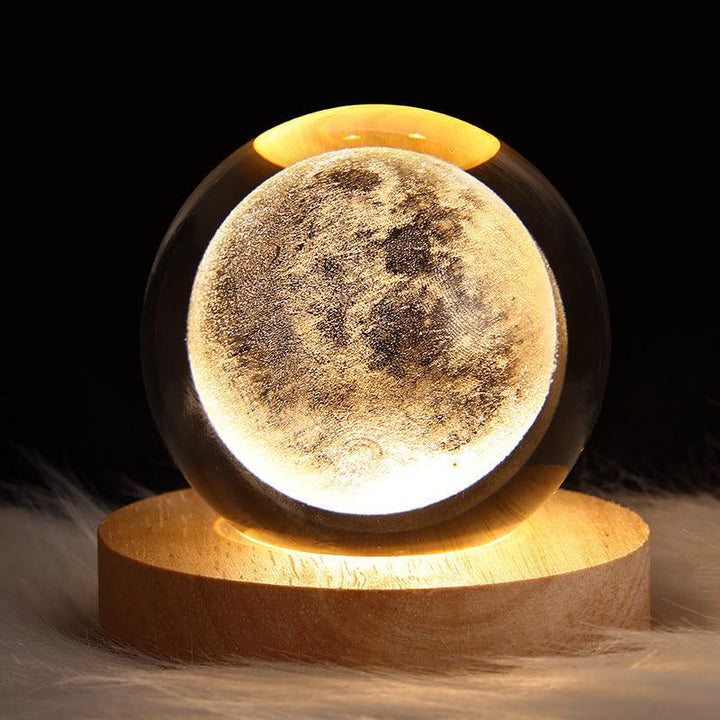 Starry Sky and Planets Crystal Ball Night Lamp - Mamofa Global Store