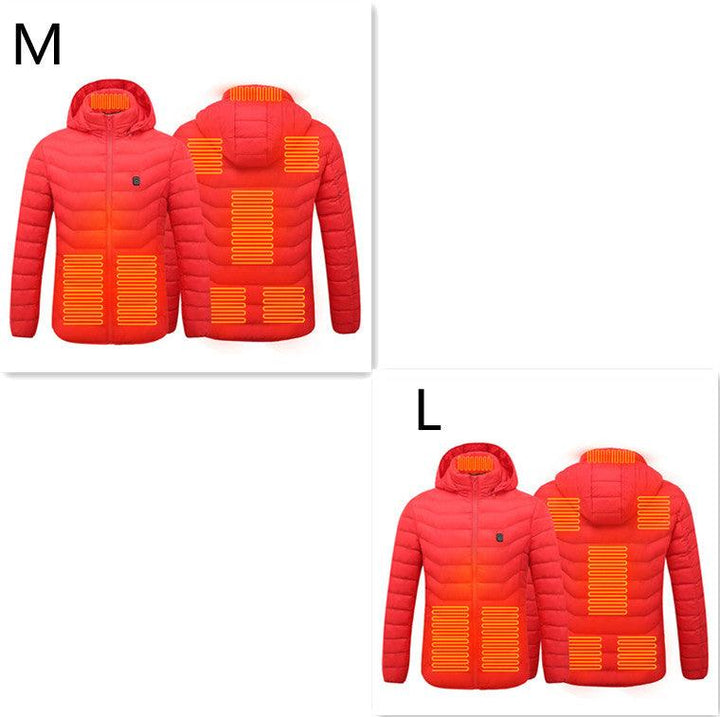 New Heated Jacket Coat USB Electric Jacket Cotton Coat Heater Thermal Clothing Heating Vest Men's Clothes Winter - Mamofa Global Store