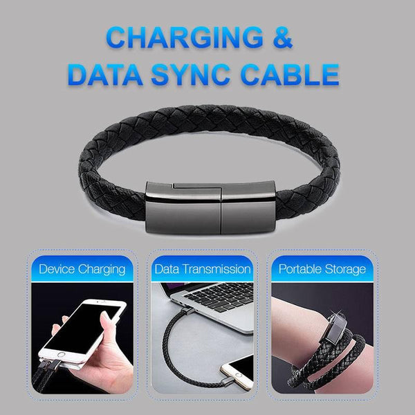 New Bracelet Charger USB Charging Cable Data Charging Cord For IPhone14 13 Max USB C Cable For Phone Micro Cable - Mamofa Global Store