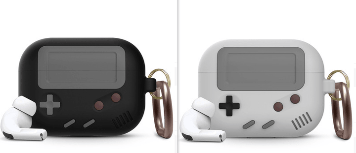 Compatible with Apple, Silicone Cover Case For Airpods Case Cover Compatible With For Airpods Pro Case Classic Game Player Design Case With Keychain - Mamofa Global Store