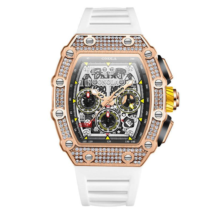 Full Diamond Fashion New Multi-functional Mechanical Watch - Mamofa Global Store