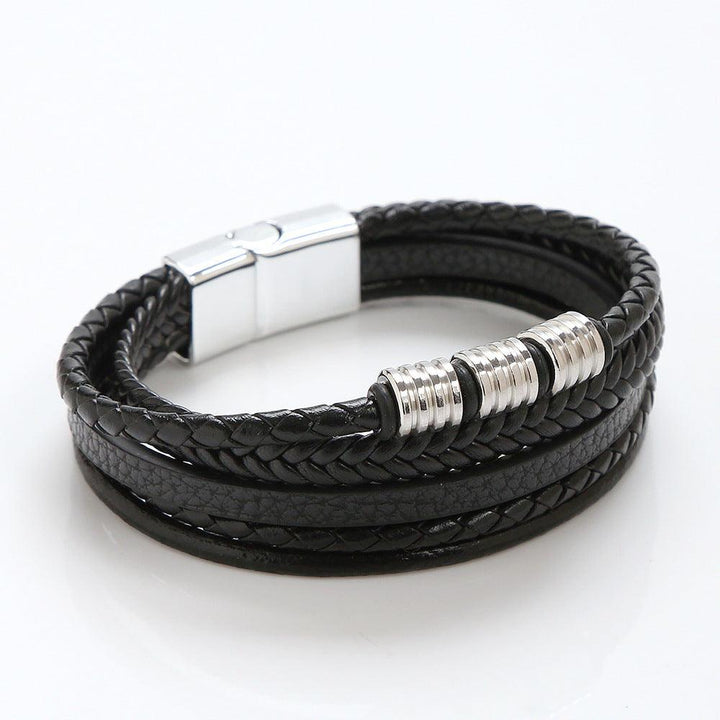 Stainless Steel Braided Bracelet Magnetic Buckle - Mamofa Global Store