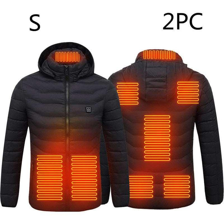 New Heated Jacket Coat USB Electric Jacket Cotton Coat Heater Thermal Clothing Heating Vest Men's Clothes Winter - Mamofa Global Store