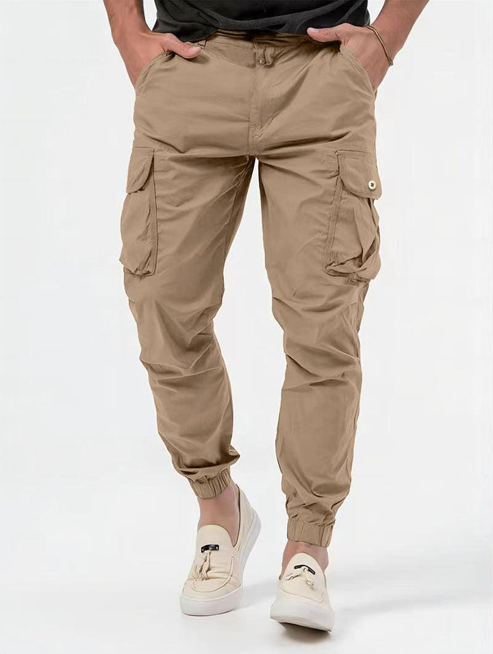 Men's Three-dimensional Bag Woven Cargo Pants Trousers - Mamofa Global Store