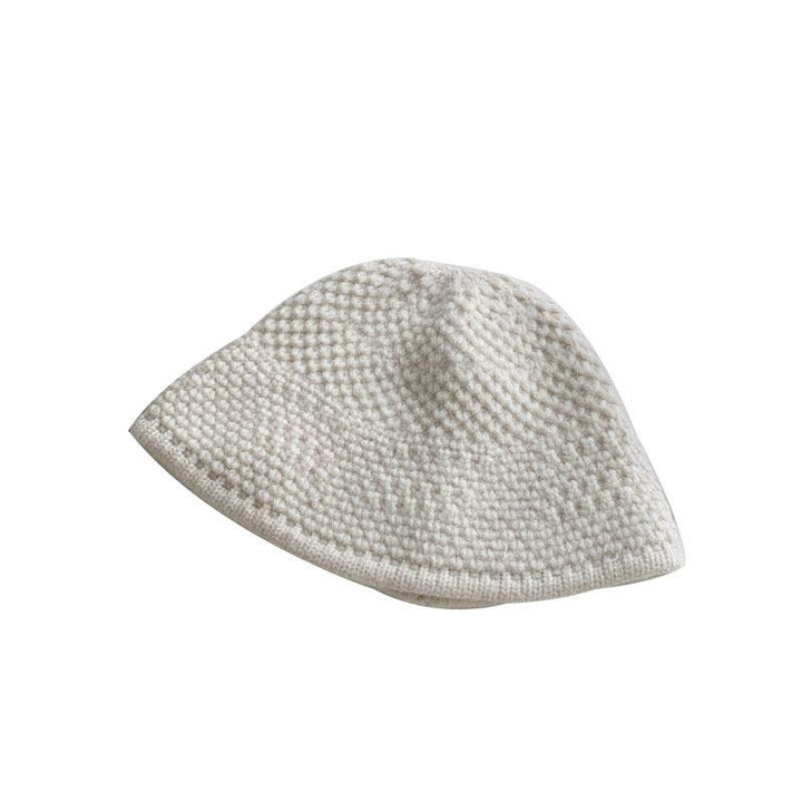 Loose Wool Knitted Warm Wool Bucket Hat - Mamofa Global Store