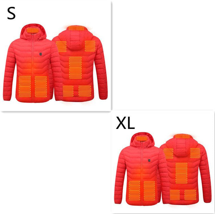 New Heated Jacket Coat USB Electric Jacket Cotton Coat Heater Thermal Clothing Heating Vest Men's Clothes Winter - Mamofa Global Store