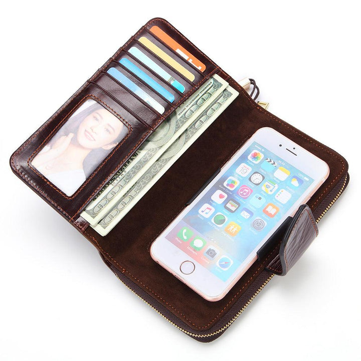 Women's Fashion Long Multi-functional Leather Wallet - Mamofa Global Store