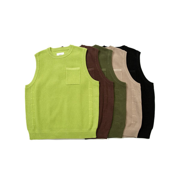 Men & Women Trendy Retro Five-color Sweater Vest Simple - Mamofa Global Store