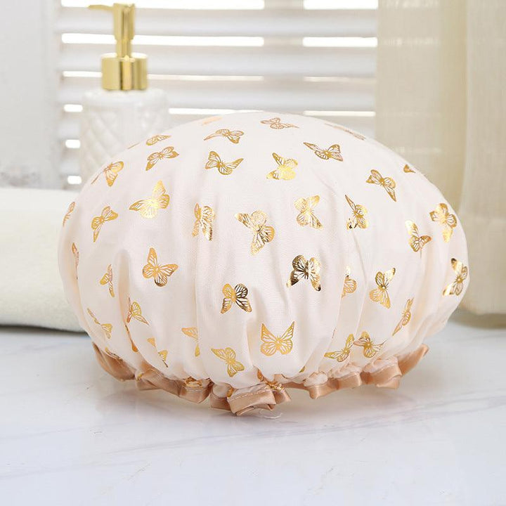 Gold-plated Bow Shower Cap Shower - Mamofa Global Store