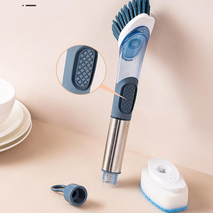 New Multifunctional Dish Brush Household Kitchen Oily Sponge Long Handle Cleaning Brush - Mamofa Global Store