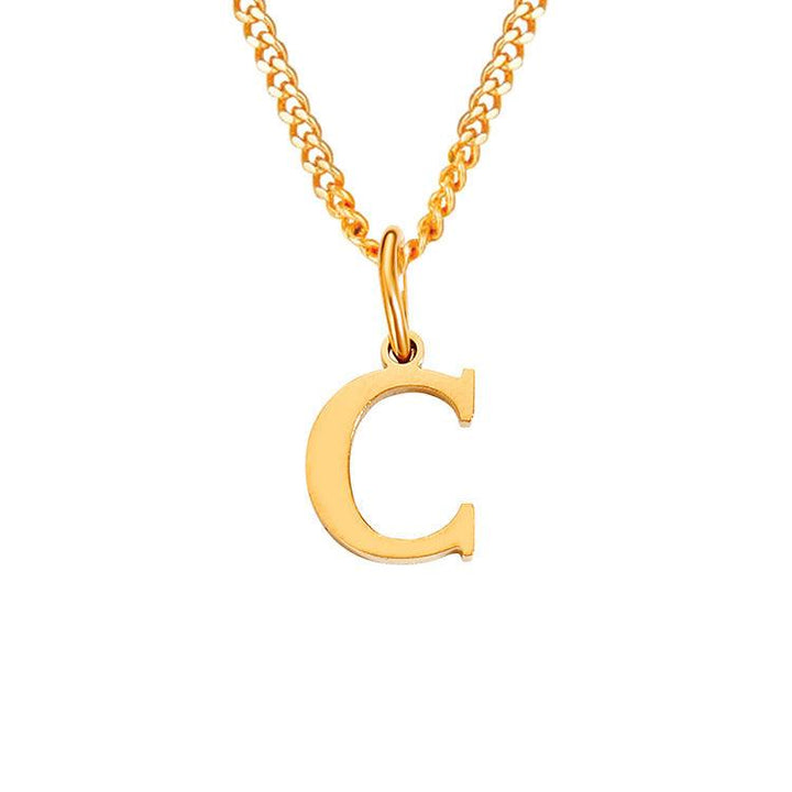 26 Letters All-Match 14K Stainless Steel Necklace - Mamofa Global Store