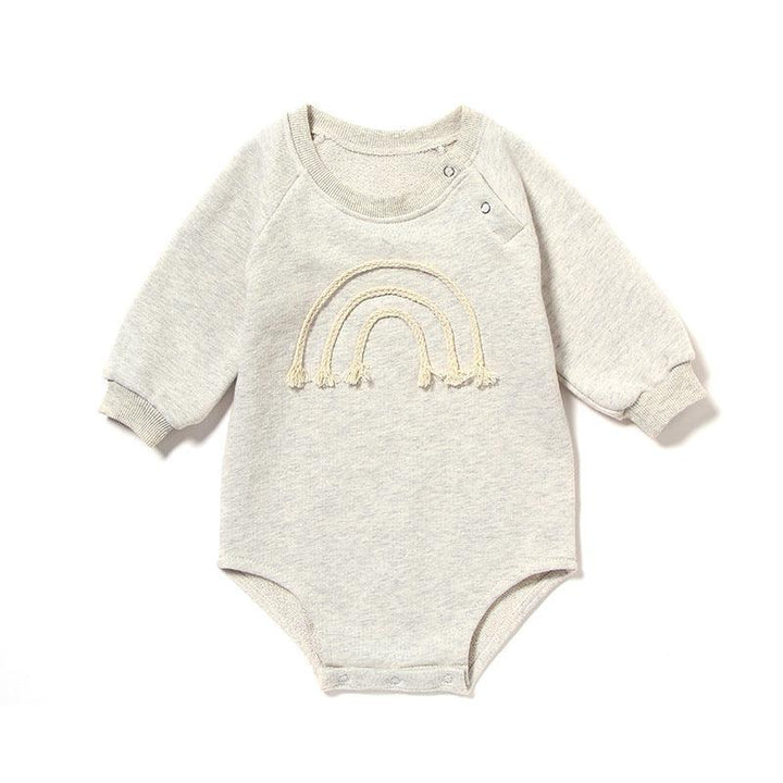 Spring And Autumn Romper R Baby Long Sleeve Waffle - Mamofa Global Store