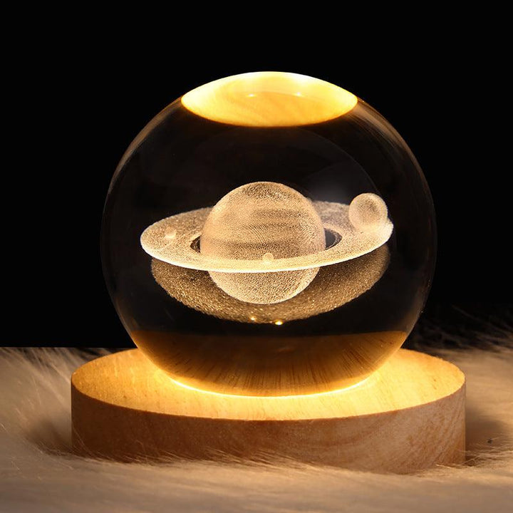 Starry Sky and Planets Crystal Ball Night Lamp - Mamofa Global Store