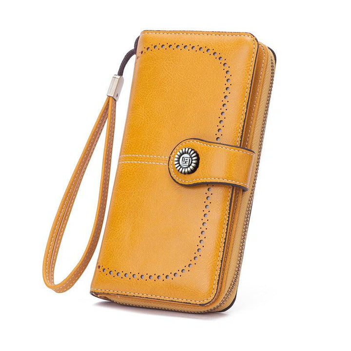 Stylish Retro Minimalism Long Wallet - Mamofa Global Store