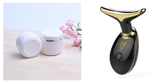 At-Home Neck Lift & Wrinkle Reducer: EMS Microcurrent & LED Photon Therapy - Mamofa Global Store