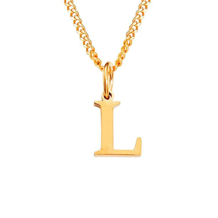 26 Letters All-Match 14K Stainless Steel Necklace - Mamofa Global Store