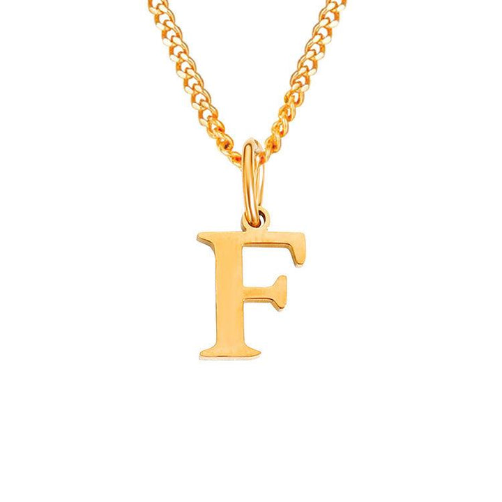 26 Letters All-Match 14K Stainless Steel Necklace - Mamofa Global Store