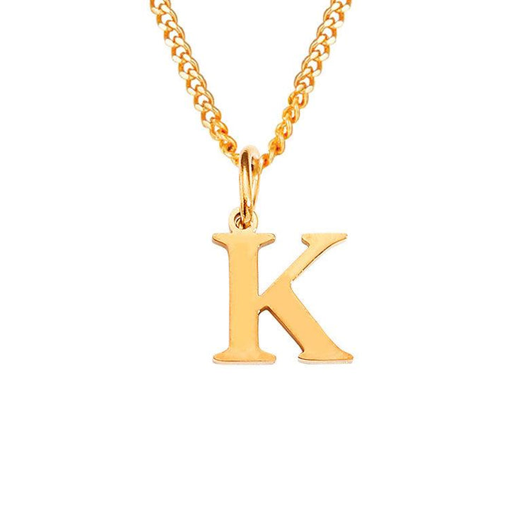 26 Letters All-Match 14K Stainless Steel Necklace - Mamofa Global Store