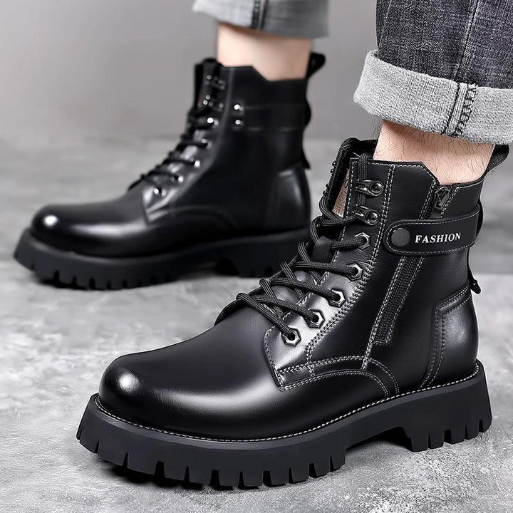 Mens Fashion Thick-soled High-top Wearable Martin Boots - Mamofa Global Store