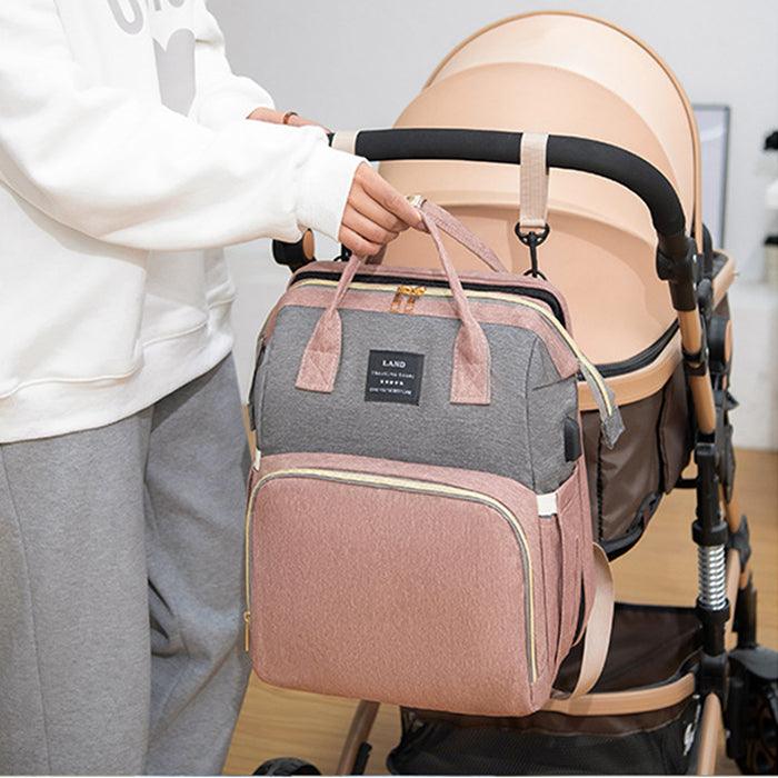 New Mummy Baby Crib Backpack Large Capacity Out Milk Insulated Bag Women - Mamofa Global Store