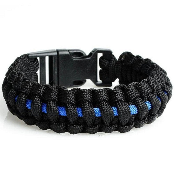 Men's And Women's Blue Line Paracord Bracelet - Mamofa Global Store