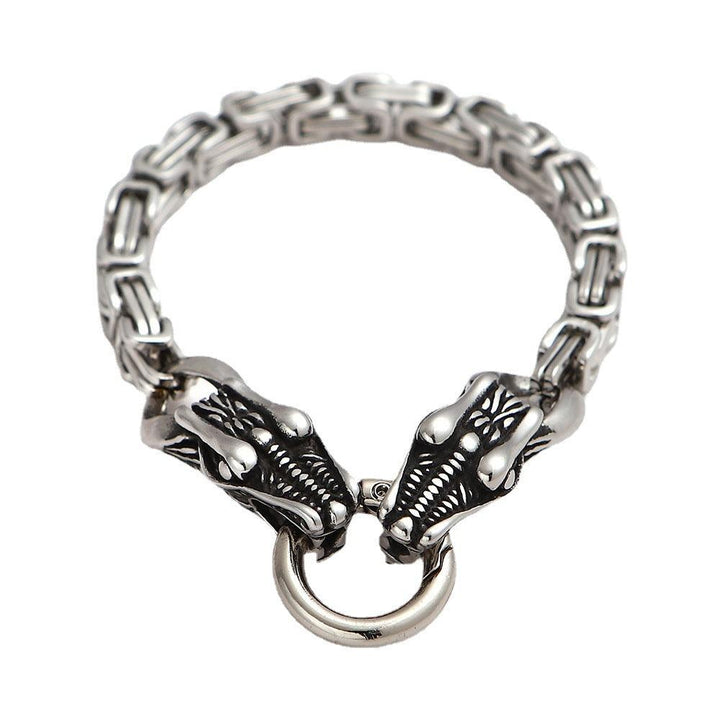 Nordic Viking Myth Stainless Steel Leading Bracelet For Men - Mamofa Global Store