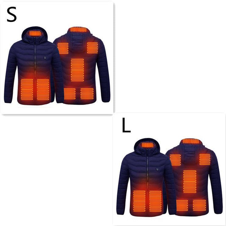 New Heated Jacket Coat USB Electric Jacket Cotton Coat Heater Thermal Clothing Heating Vest Men's Clothes Winter - Mamofa Global Store