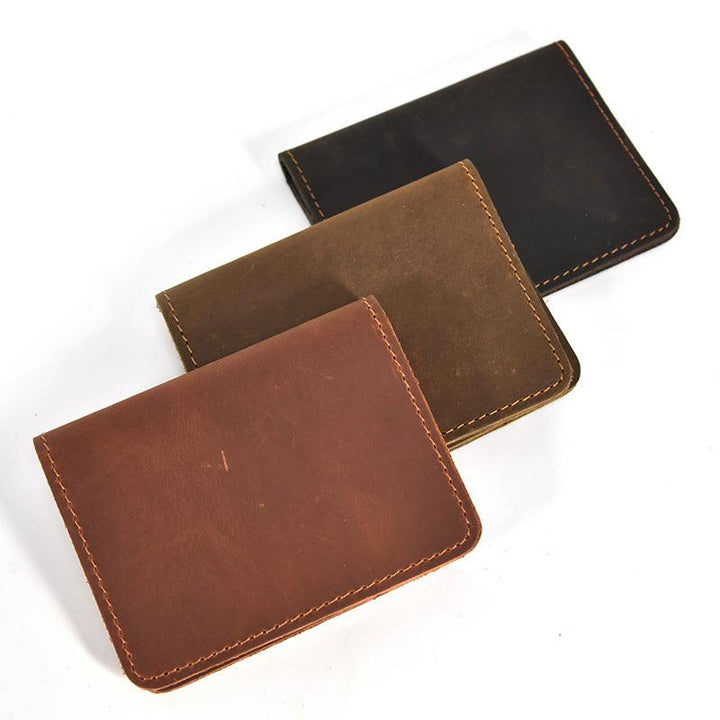 Men's Fashion Retro Leather Wallet Vertical - Mamofa Global Store