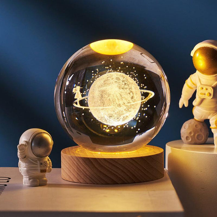 Starry Sky and Planets Crystal Ball Night Lamp - Mamofa Global Store