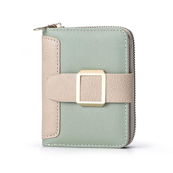 Women's Short Zipper Vertical Buckle Small Wallet - Mamofa Global Store