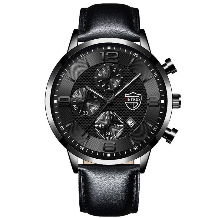 Men's Calendar Quartz Watch Fashion - Mamofa Global Store