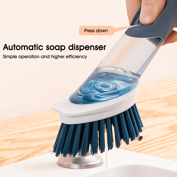 New Multifunctional Dish Brush Household Kitchen Oily Sponge Long Handle Cleaning Brush - Mamofa Global Store