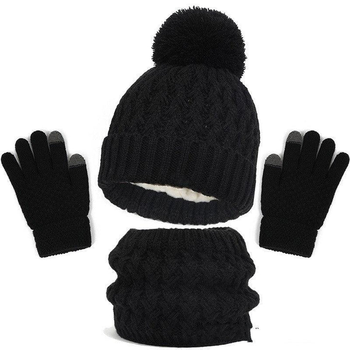 Children's Hat Scarf Gloves Three-piece Set - Mamofa Global Store