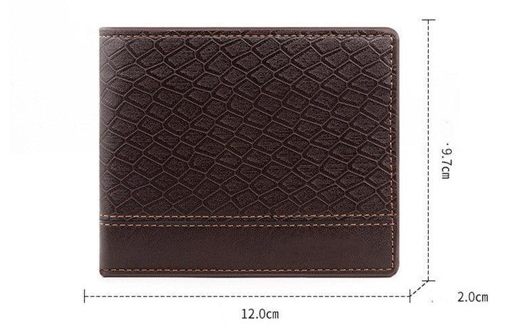 Men's Fashion Large Capacity Embossed Snake Pattern Wallet - Mamofa Global Store