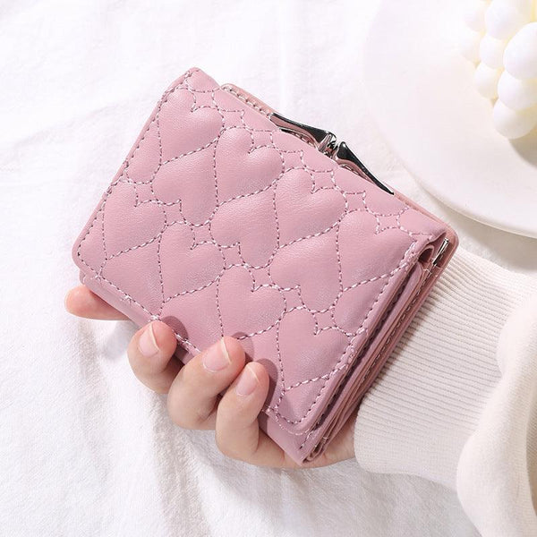 Short Chic Embroidery Thread Small Wallet Female Fresh - Mamofa Global Store