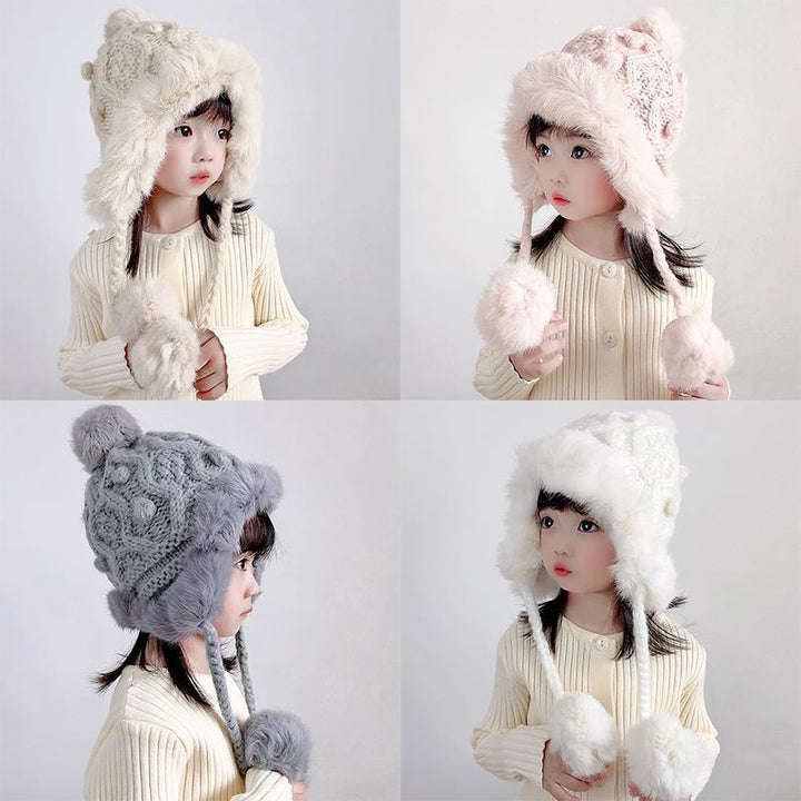 Winter Knitted Ear Protection Wool Hat Parent-child Style - Mamofa Global Store