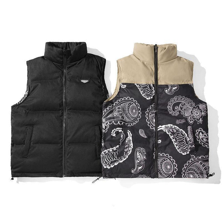 White Duck Down Vest Couple Wear On Both Sides - Mamofa Global Store