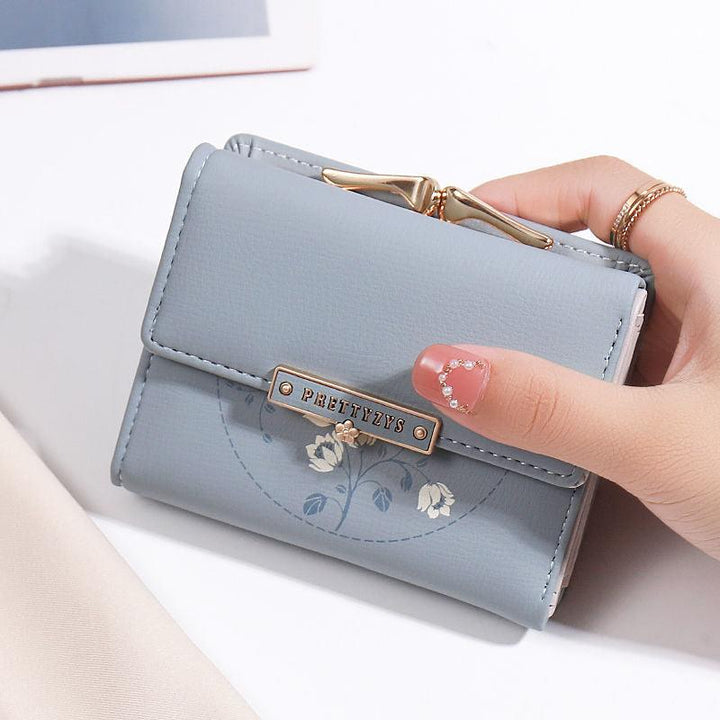 Women's Fashion Simple Tri-fold Wallet Card Case - Mamofa Global Store