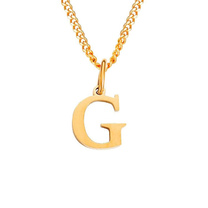 26 Letters All-Match 14K Stainless Steel Necklace - Mamofa Global Store