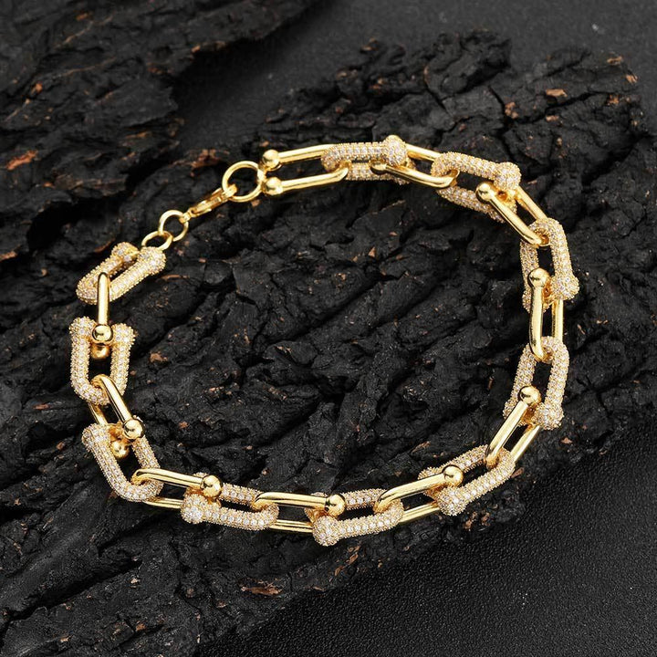 U-shaped Horseshoe Chain Personalized Texture Ins Bracelet - Mamofa Global Store