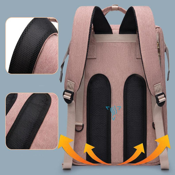 New Mummy Baby Crib Backpack Large Capacity Out Milk Insulated Bag Women - Mamofa Global Store
