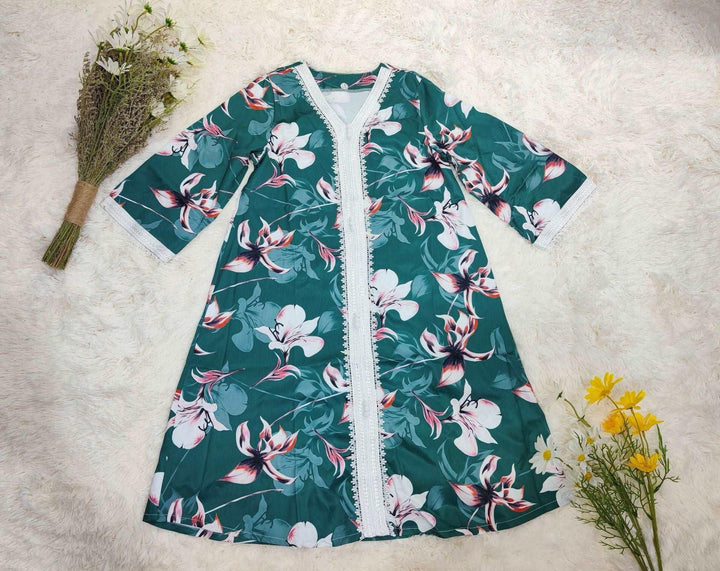 Autumn And Winter Clothing Green Ordinary Print Women's - Mamofa Global Store