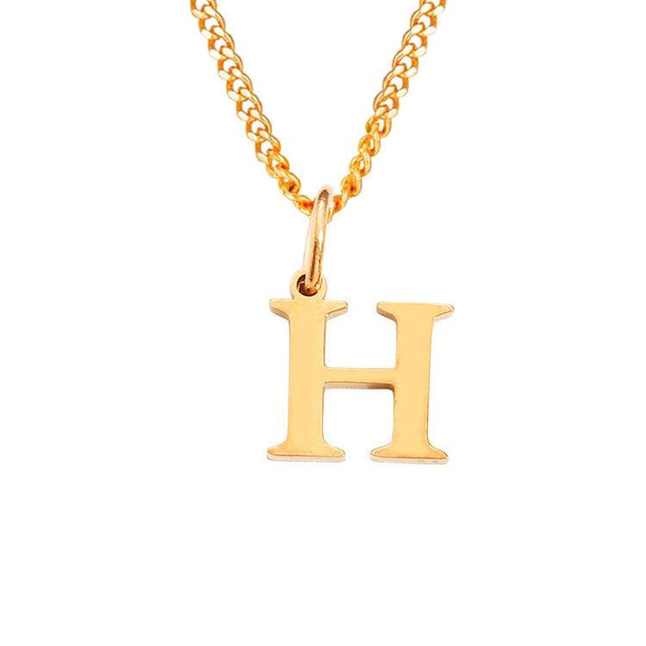 26 Letters All-Match 14K Stainless Steel Necklace - Mamofa Global Store