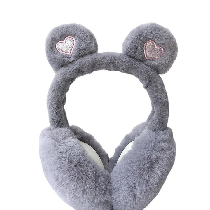 Winter Bear Ears Foldable Warm-keeping Earmuffs - Mamofa Global Store