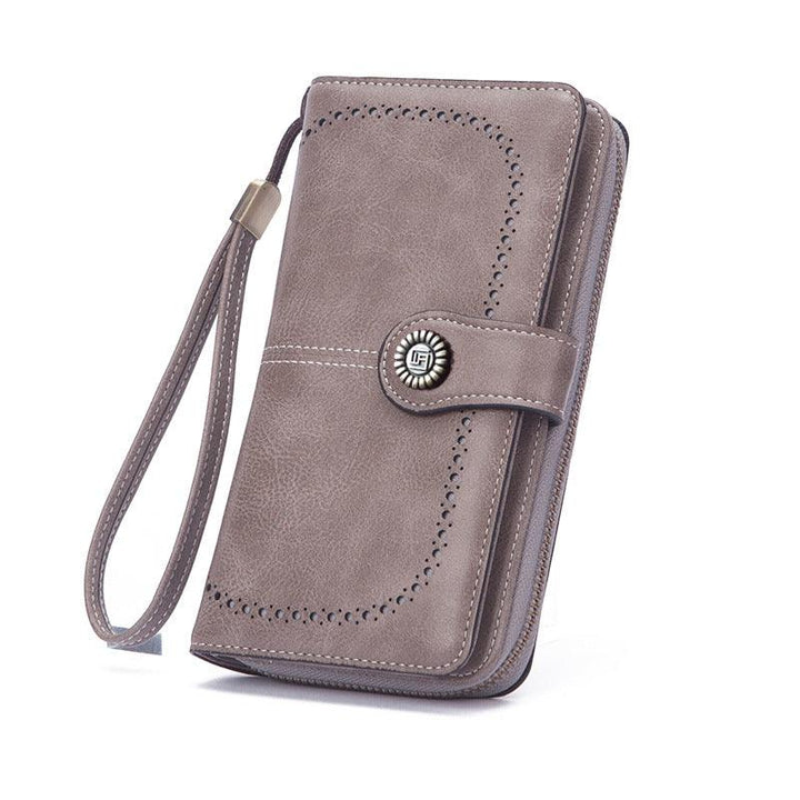 Stylish Retro Minimalism Long Wallet - Mamofa Global Store