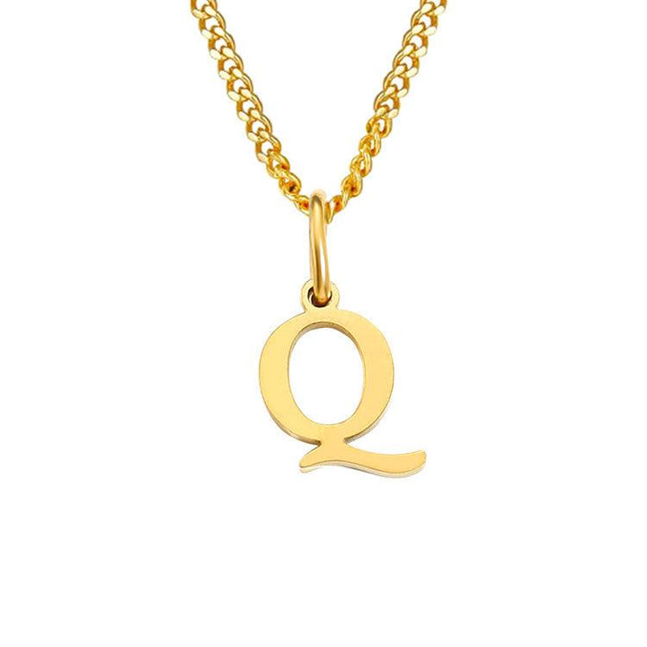 26 Letters All-Match 14K Stainless Steel Necklace - Mamofa Global Store