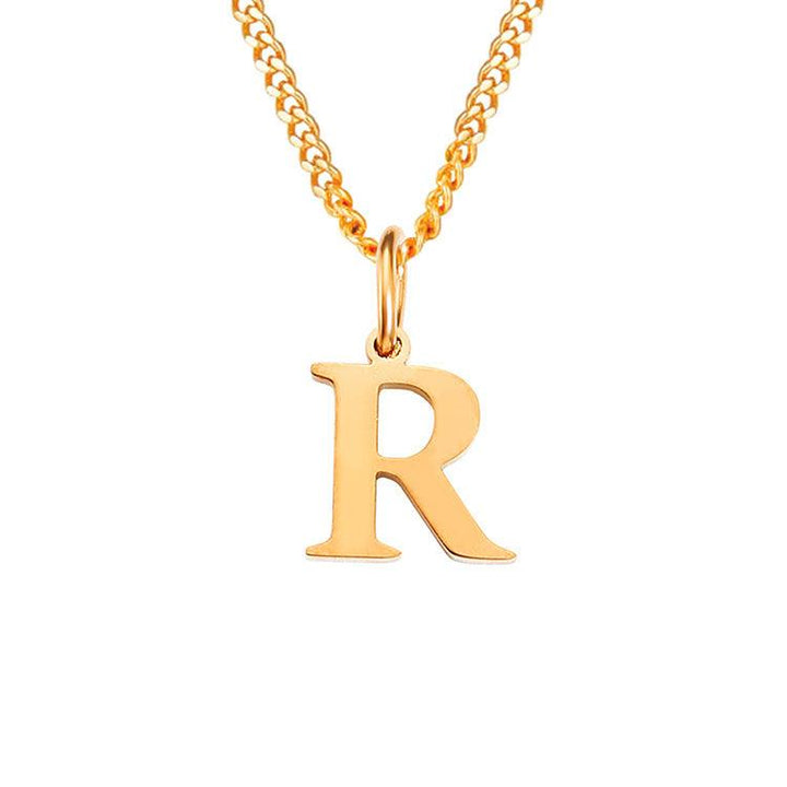 26 Letters All-Match 14K Stainless Steel Necklace - Mamofa Global Store